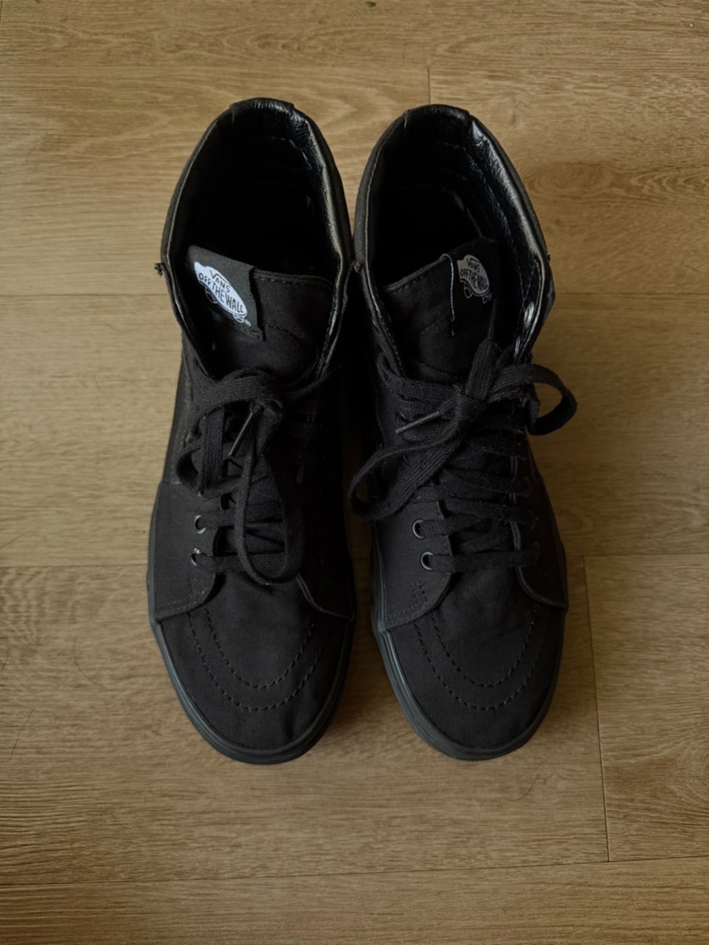 Vans Sk8 Hi Triple Black Men’s 8 | Women’s 9.5 - Picture 7 of 8